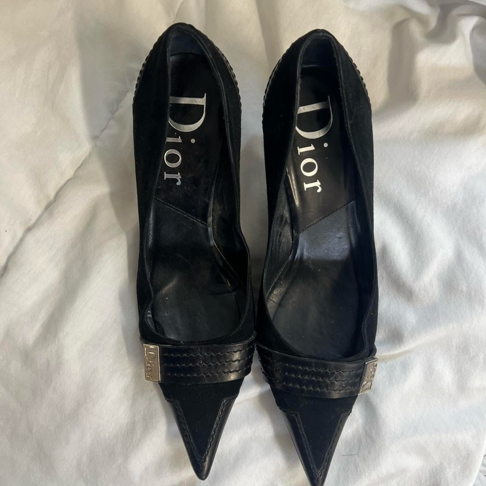 Dior Black Pointed Toe Heels